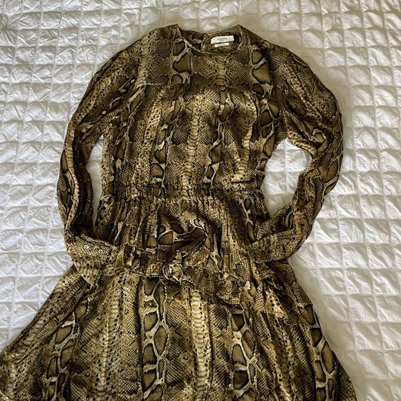 Isabel Marant Python ruffle dress NWOT - Picture 5 of 14